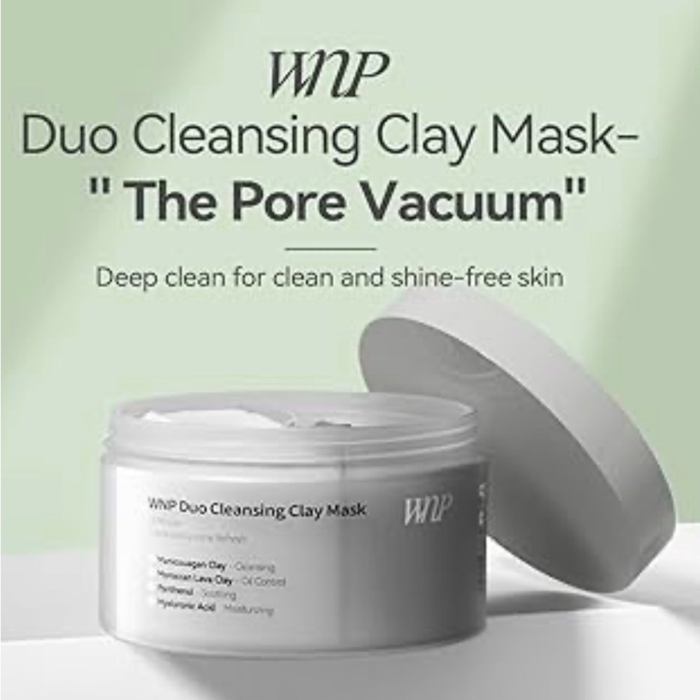 Duo Cleansing Clay Mask — White Cream Pore Vacuum